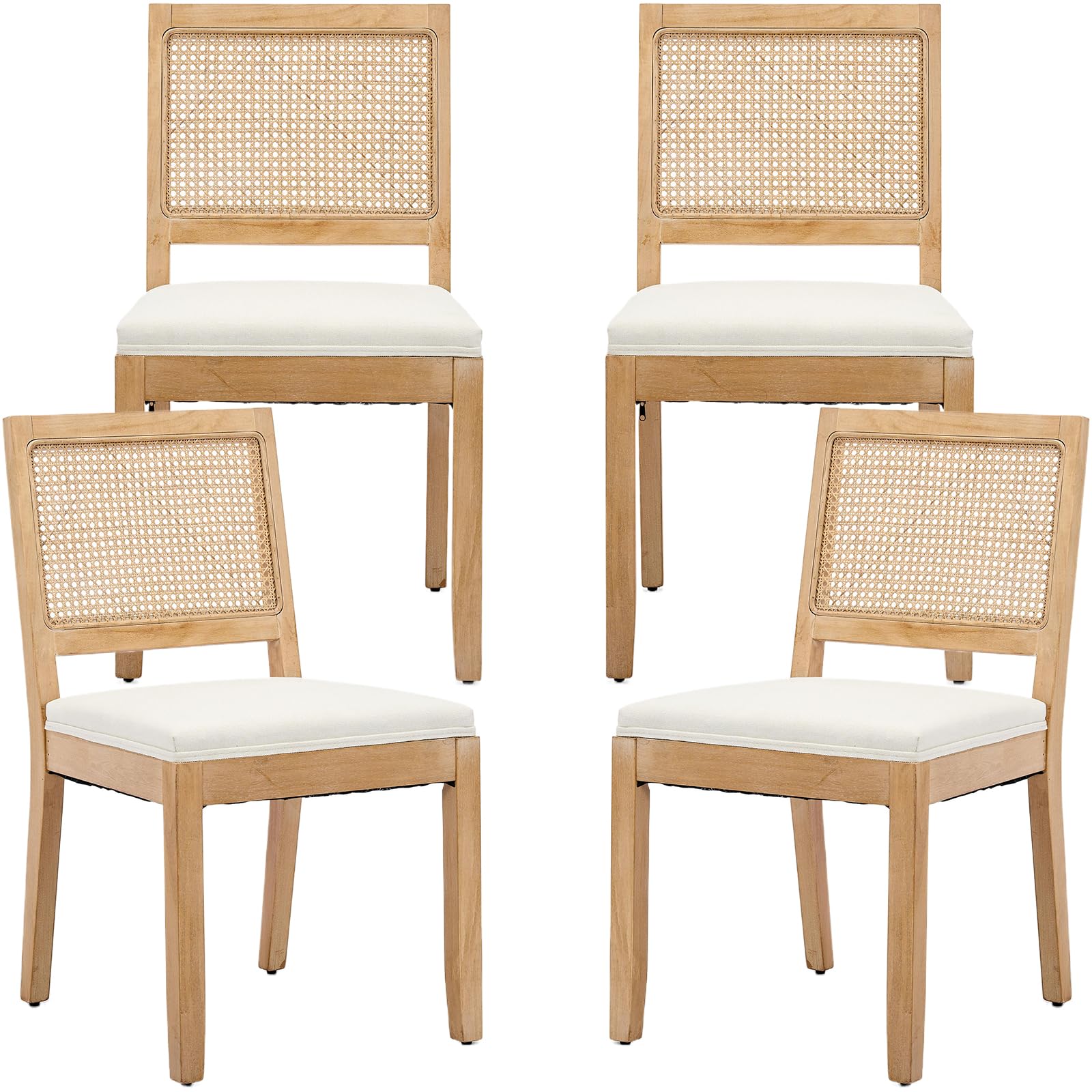 ODUSE-DAILY Rattan Cream Set of 4
