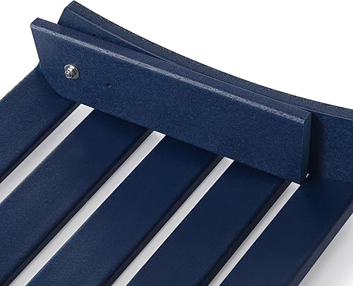 Vista 145 de WestinTrends Otomana para exteriores, reposapiés otomano Adirondack para patio, taburete de madera de polietileno para todo tipo de clima