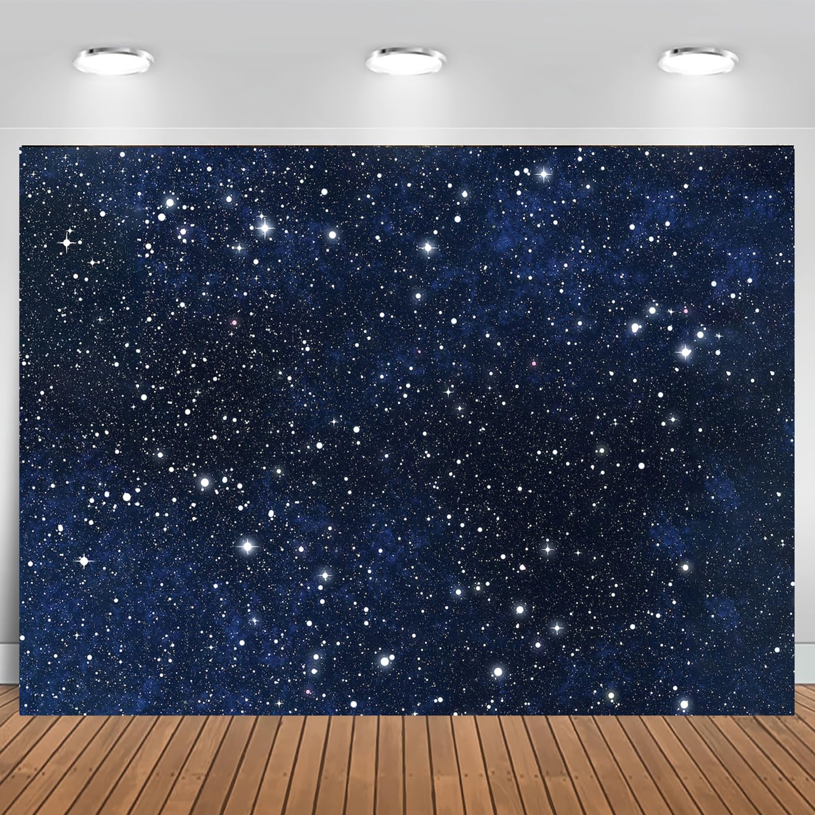 Starry Night Backdrop Stars Background Night Sky Space Theme Galaxy Photography Backdrop Kids Adults Birthday Party Decorations Newborn Baby Shower