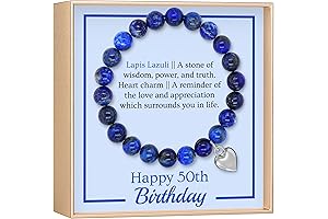 50th Birthday Milestone Bracelet: Sentimental Jewelry Gifts for Women Turning 50