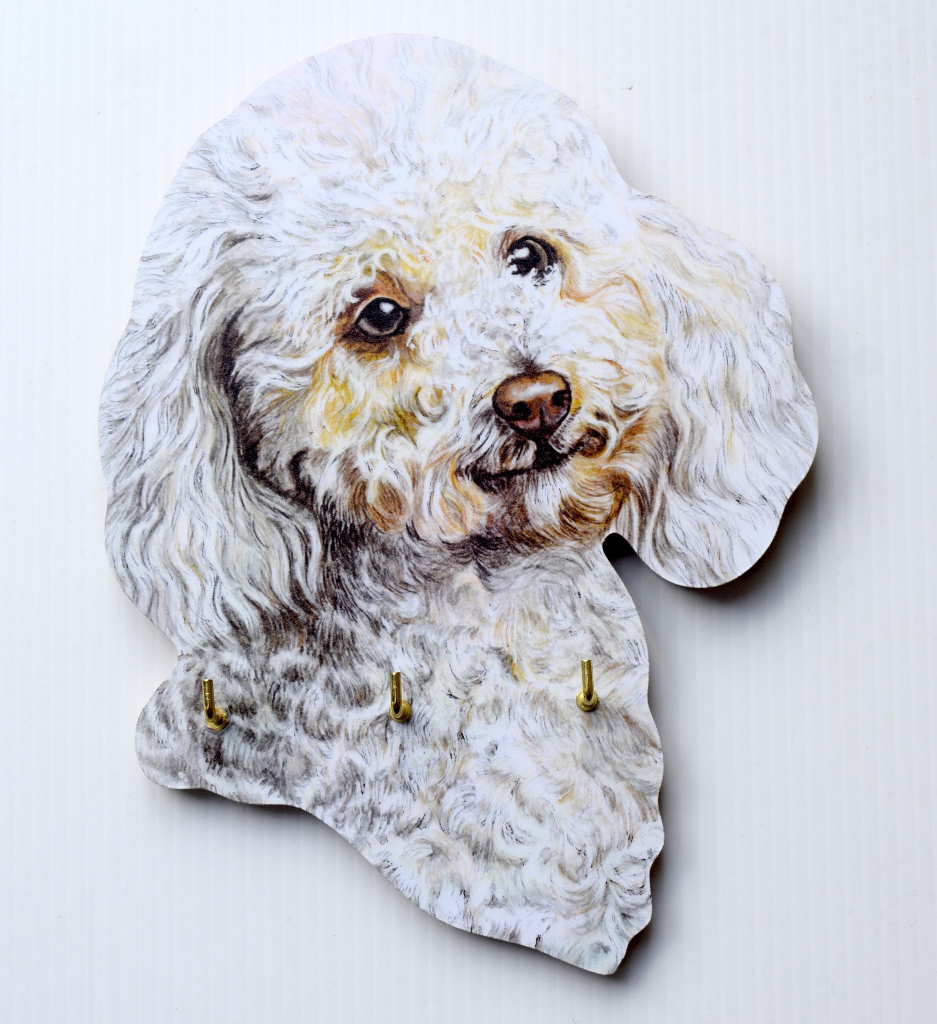 D&A Gifts White Poodle Key Rack - Poodles - French Poodle - D8-Skr