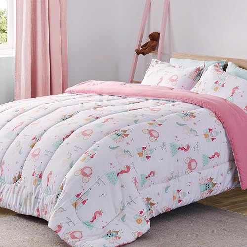 SLEEP ZONE Kids Bedding Comforter Set Full/Queen Size - Super