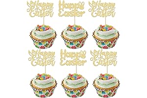 Gyufise Happy Easter Cupcake Picks