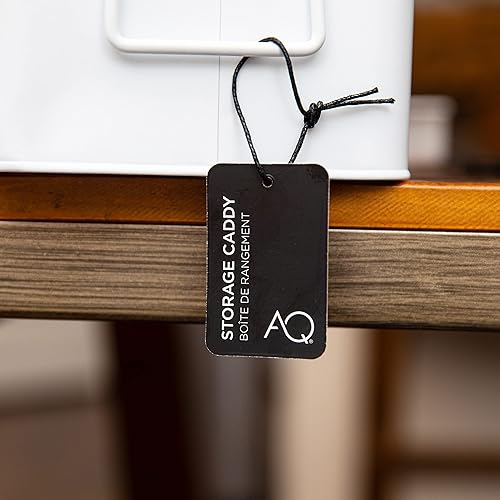 Miniatura 3 de AQ - "OUCH Caja de primeros auxilios de metal, blanco mate - Caja de almacenamiento médico y de primeros auxilios con compartimentos y asa lateral,