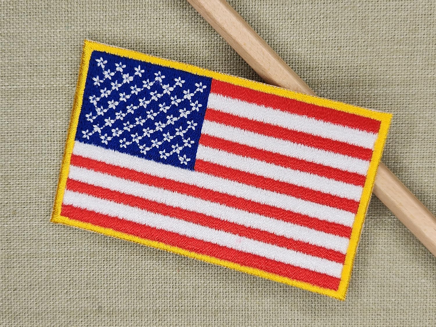 USA Flag Patch – Stars & Stripes Iron-On Emblem