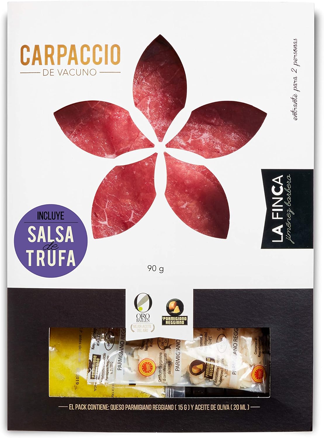 La Finca carpaccio de vacuno marinado, 90g