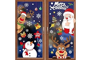 Christmas Window Clings 256pcs, Bring the Christmas Joy to Your Home!