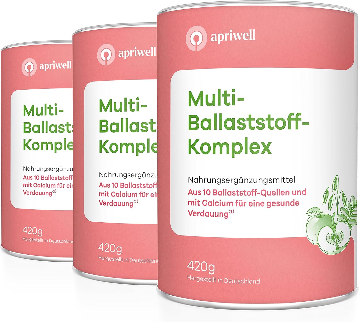 MultiBallaststoffKomplex 10 Premium Ballaststoffe & Calcium Verdauung, Darmflora