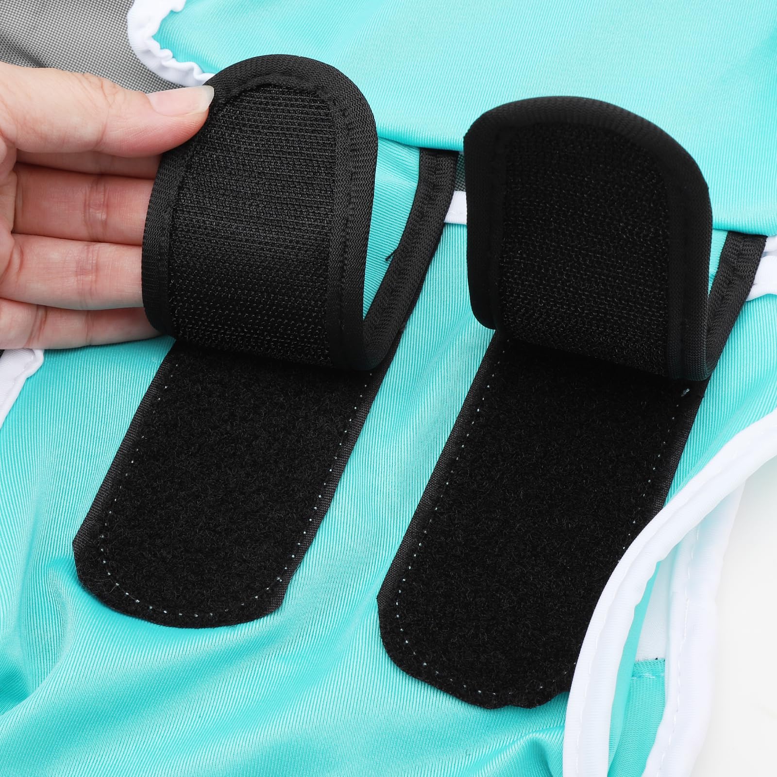 Maschera Anti-Mosche Per Cavalli Con Protezione UV - CopriOrecchie, Elasticizzata, Turchese