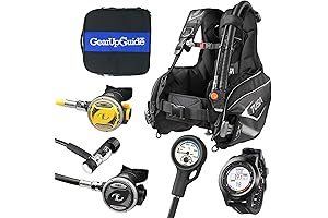 Complete Scuba Diving Package for Beginners: GUpG Regulator, BCD, Gauges, and Wrist Dive Computer