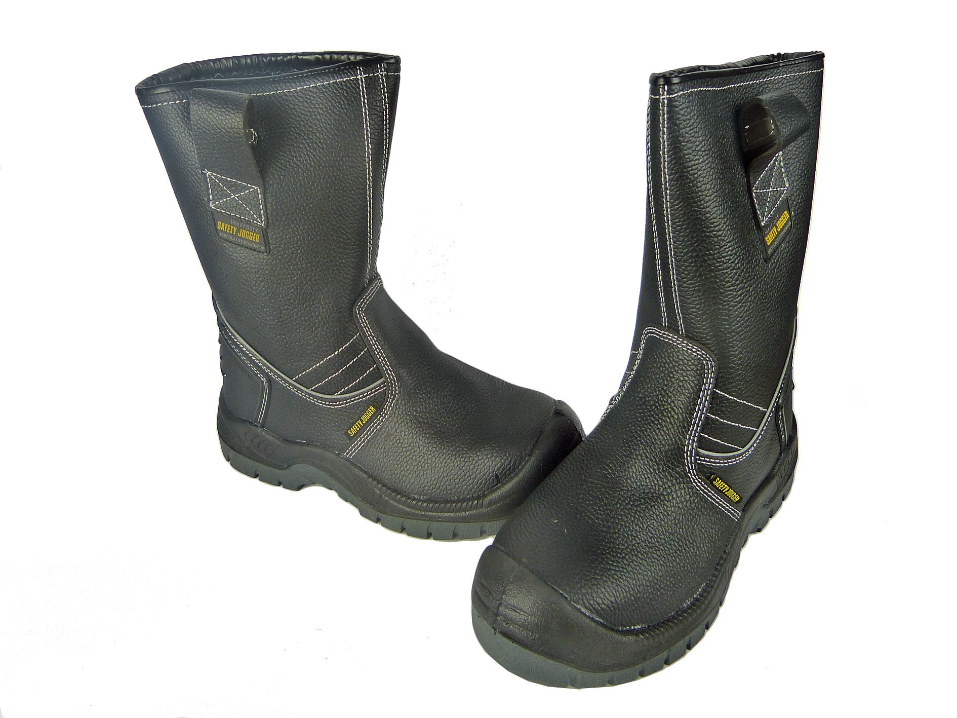 Safety Jogger Bestboot Box inc zimowe buty z szelkami, rękawice termiczne, skarpetki, kapelusz, czarny, 47 EU