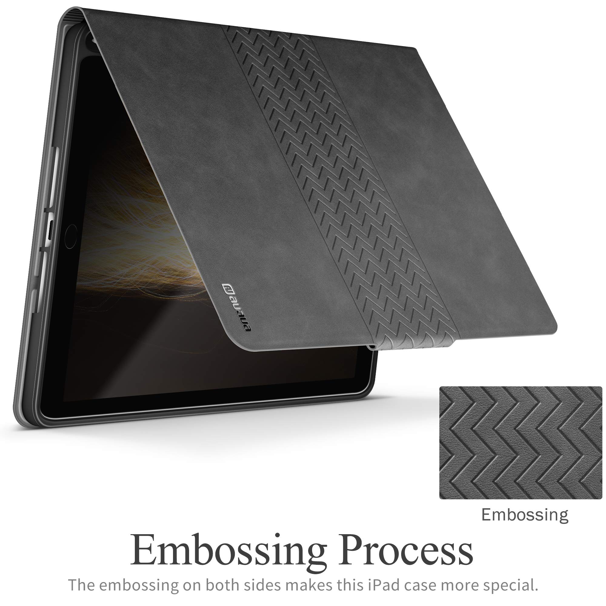 : auaua iPad 9⁄8⁄7世代 ケース ペン収納 iPad 10.2