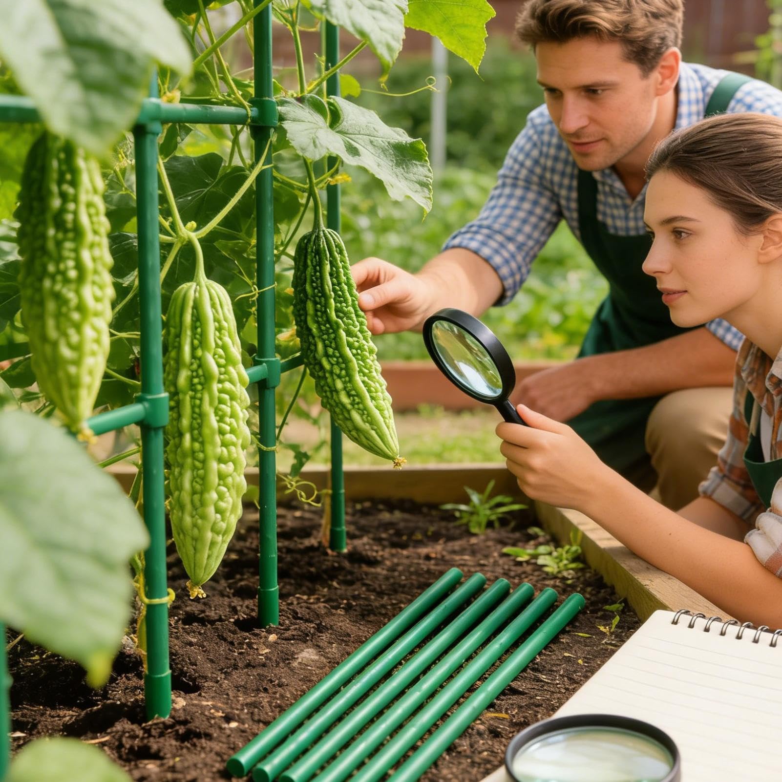 Estacas para Plantas Fijación resistente a la intemperie de bricolaje