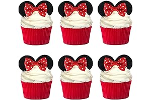 Minnie Mouse Edible Cupcake Toppers