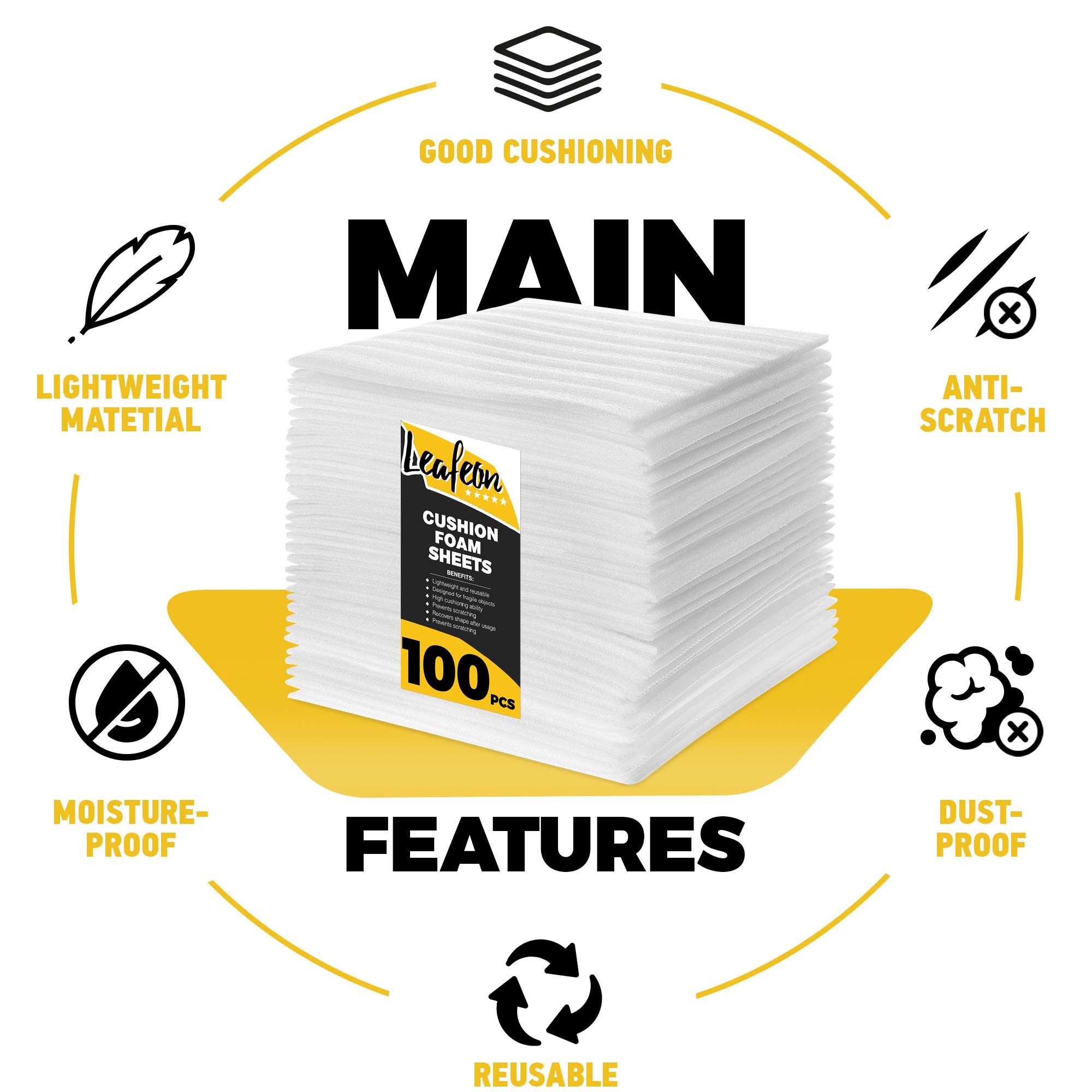 180 Sacchetti In Schiuma EPE 30x30 Cm - Imballaggio Antishock Per Traslochi E Spedizioni - Foto 3