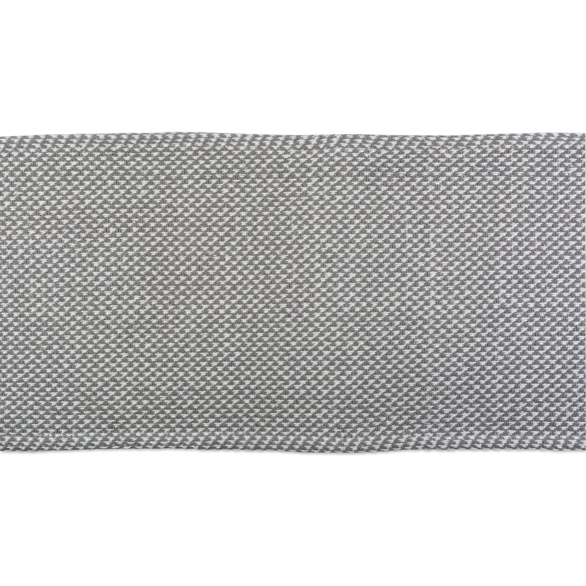 DII 100% Cotton Knit Table Runner, Grey, 15x72, 15x72" - Image 3