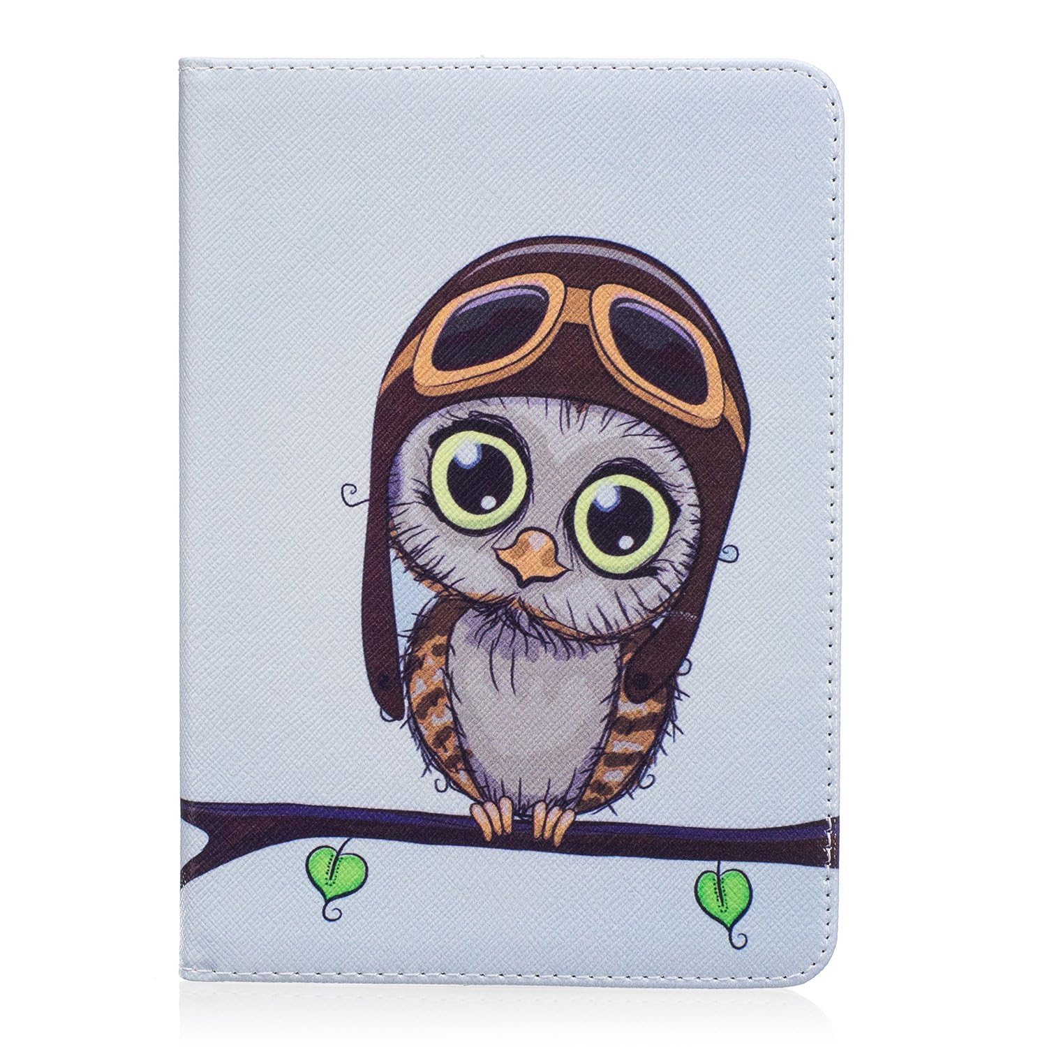 Dteck Case for Kindle Paperwhite E-Reader (6 Inch) (for 10th Generation 2018 /7th Generation 2015 2016 /6th Generation 2013 /5th Generation 2012), Slim Lightweight Leather Flip Case (Cute Owl)