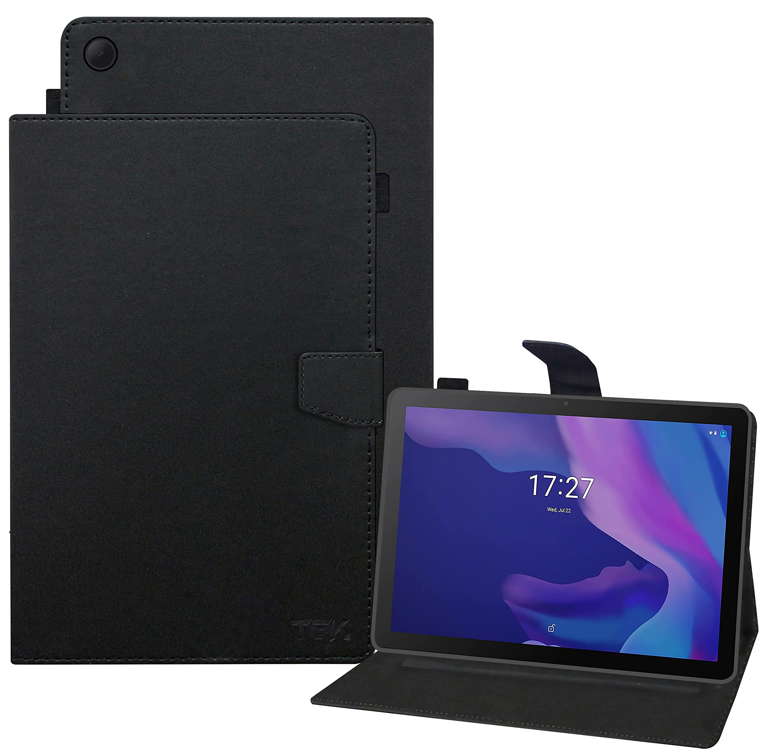 TGK Leather Flip Stand Case Cover for Alcatel 1T10 Smart (2nd Gen) Tablet 25.7 cms / 10.1 inch with Stylus Holder, Black (B0BFLLHP4B) Amazon Price History, Amazon Price Tracker
