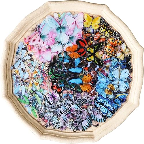 Knaid juego de 240 calcomanías de insectos, de libélulas y mariposas, transparentes y resistentes al agua, de tereftalato de polietileno,