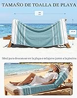Vista 4 de LANE LINEN Paquete de 6 toallas de playa prelavadas de gran tamaño, elegantes toallas de secado rápido para piscina y viaje para adultos, 39 x 71