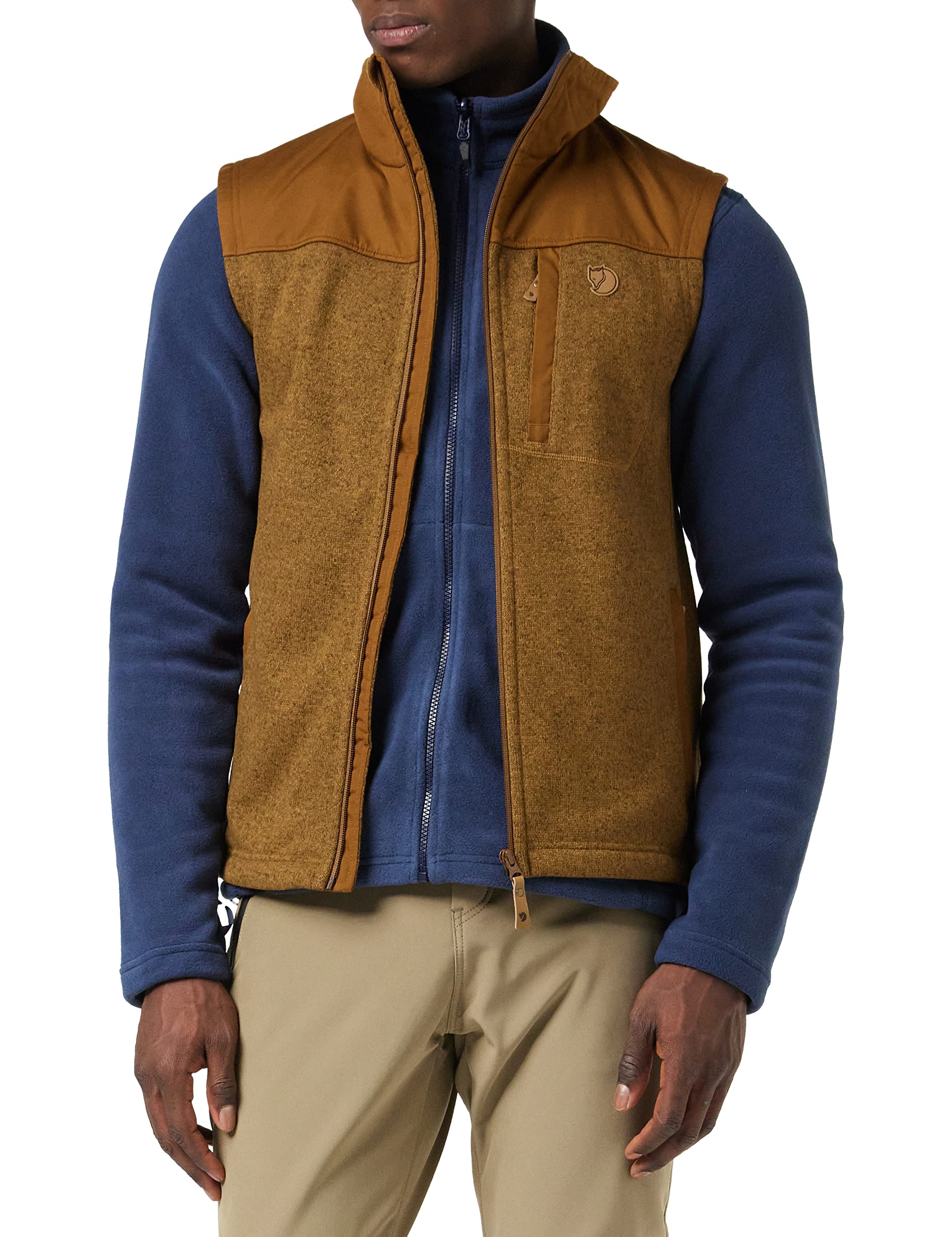 Fjallraven Men's Buck Fleece Vest M Sweatshirt, Green, XXL UK