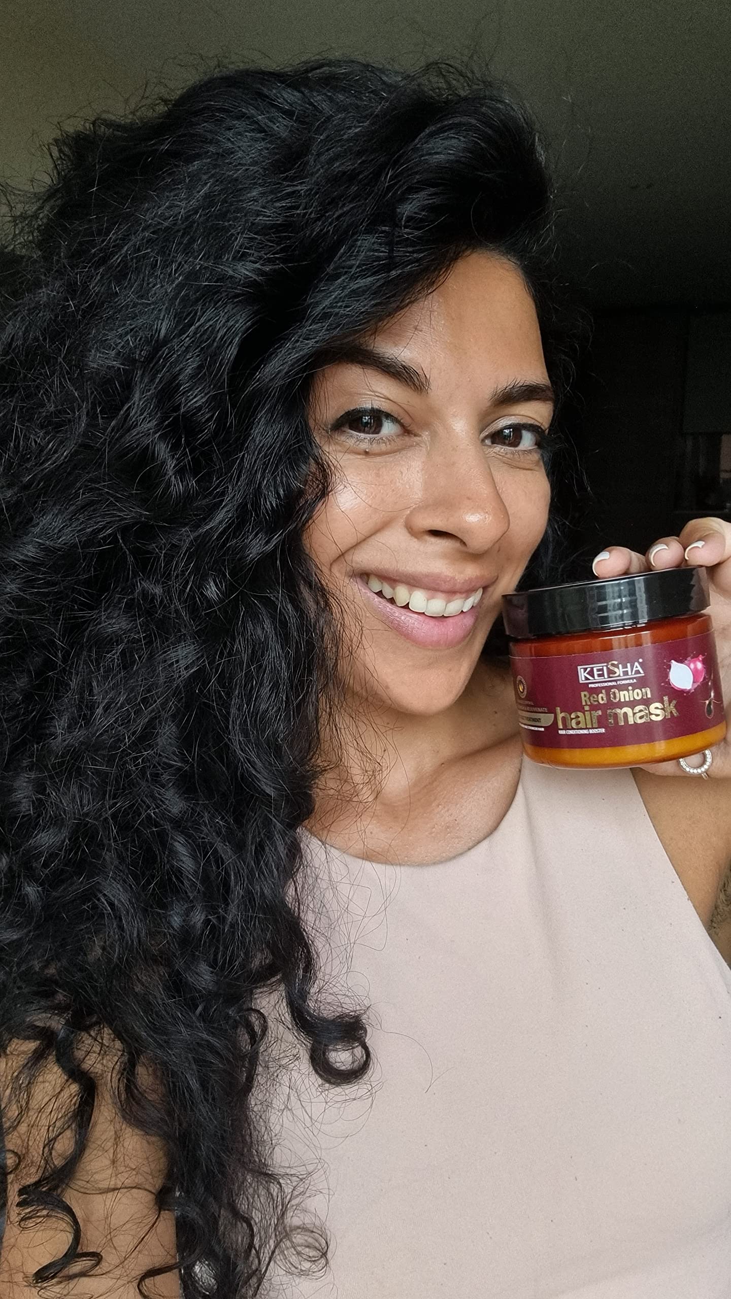 Keisha Red Onion Hair Mask 200ml intense treatment for conditioning, 200 g (Pack of 1) - Image 4