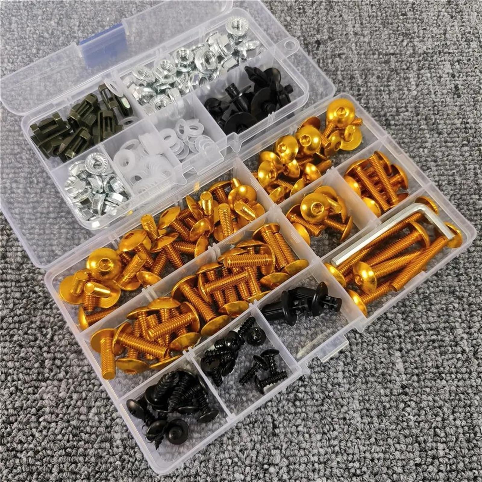 Motorcycles Bolt Clip Nut Accessories For VERSYS 650 1000 For NINJA ZX-6R 636 ZX6R 6R ZX 25R ZX10R 10R ZX14R 14R CNC Alloy(Gold)