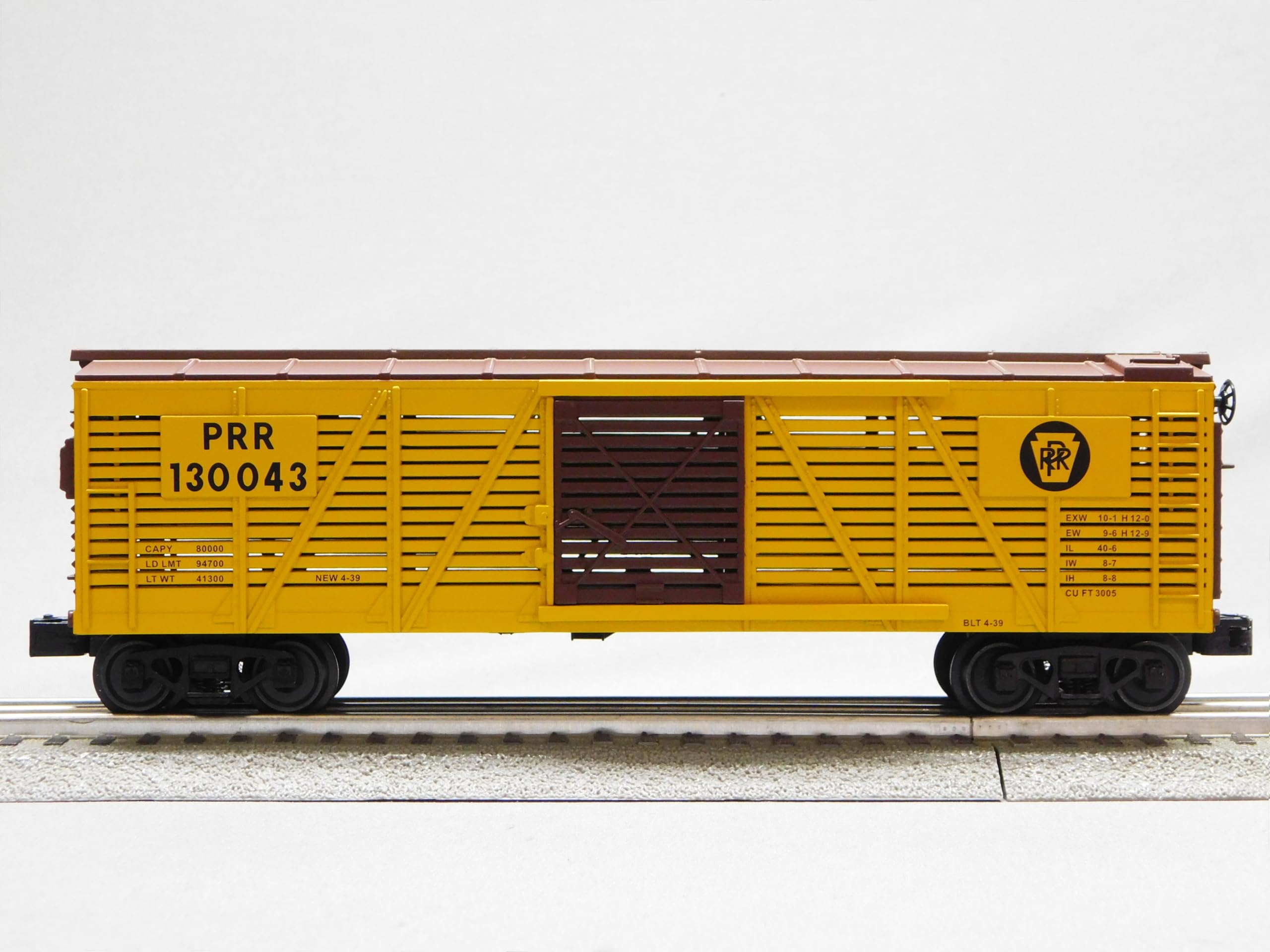 M.T.H. Electric Trains MTH RAILKING Pennsylvania Railroad Stock CAR 130043 P.R.R. O Gauge 30-71168