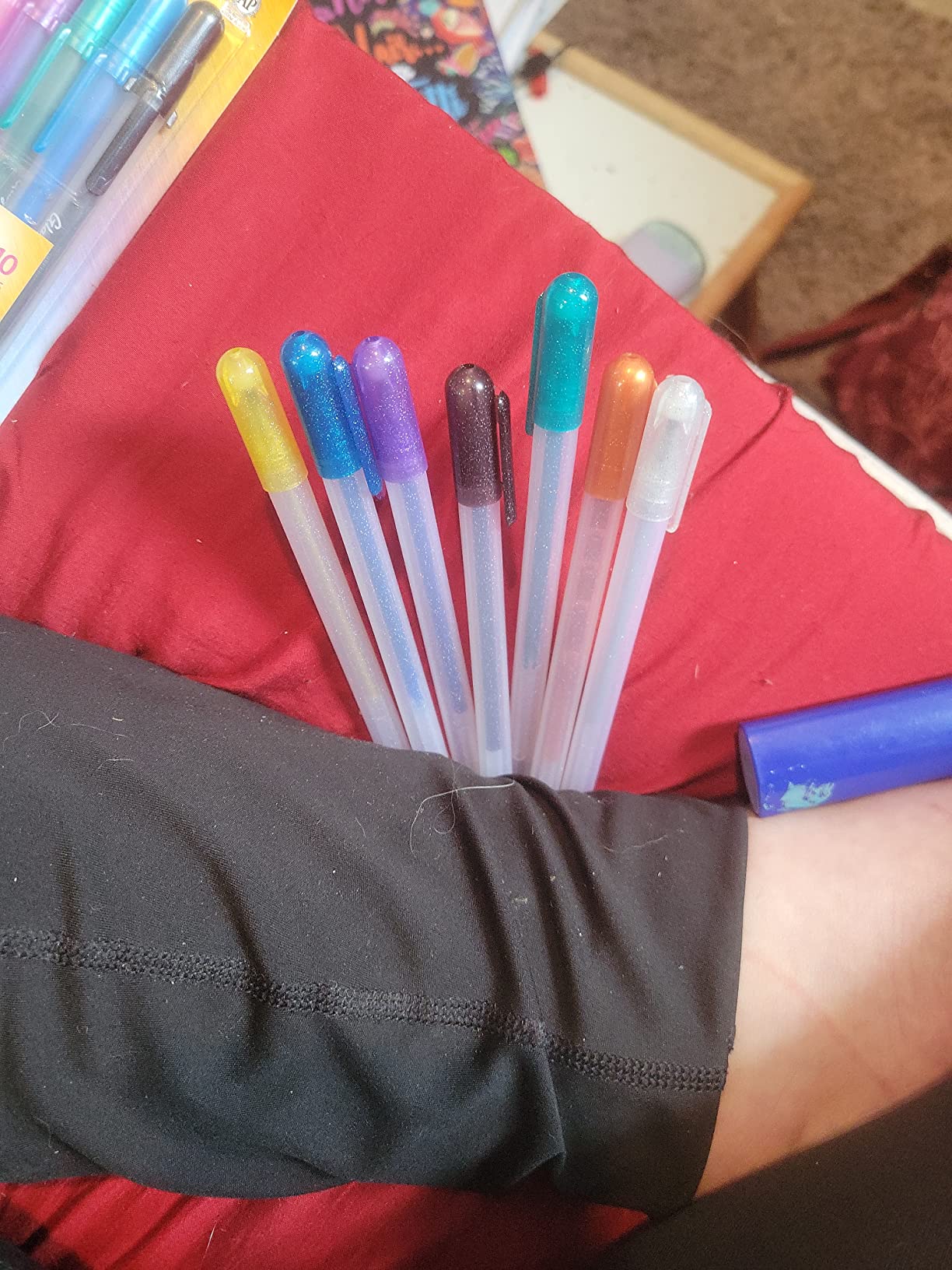 2/mo Finance 8 colors Metallic Gel Pen,Glitter Pen Highlighter Color