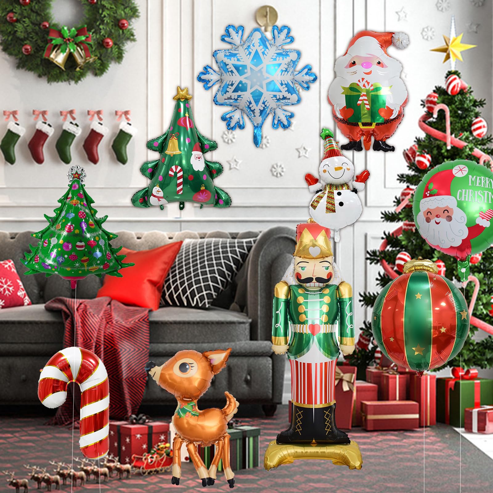 Lot De 24 Décorations De Sapin De Noël En Bois 3D Creux Pour Ferme, Flocon De Neige, Renne, Bonhomme De Neige, Décorations D'hiver à Suspendre Pour Fête De Noël