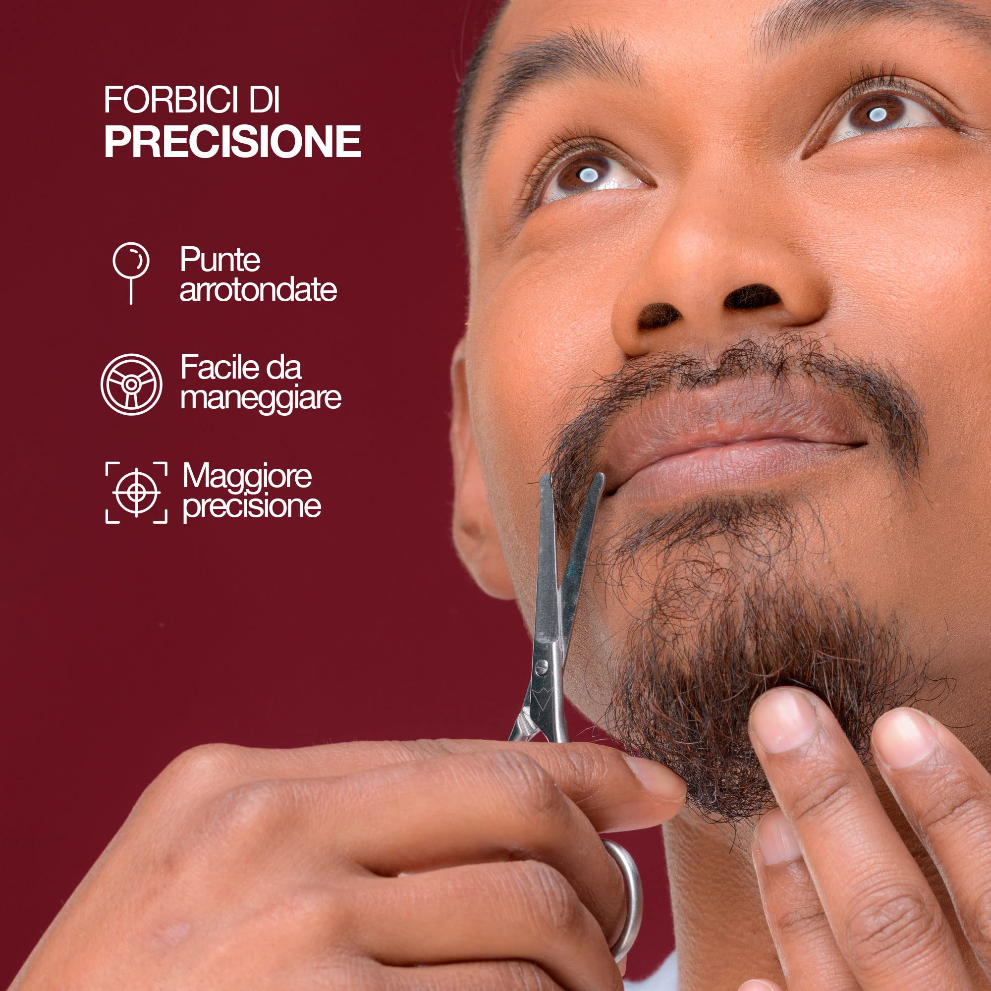 Kit Barba Uomo Sapiens Barbershop - Set Cura Barba Barba con Olio Barba e Balsamo Barba Biologico 100% Naturale Certificato ECOCERT, Pettine barba, Spazzola barba, Forbici, Borsa - Fatto in Francia