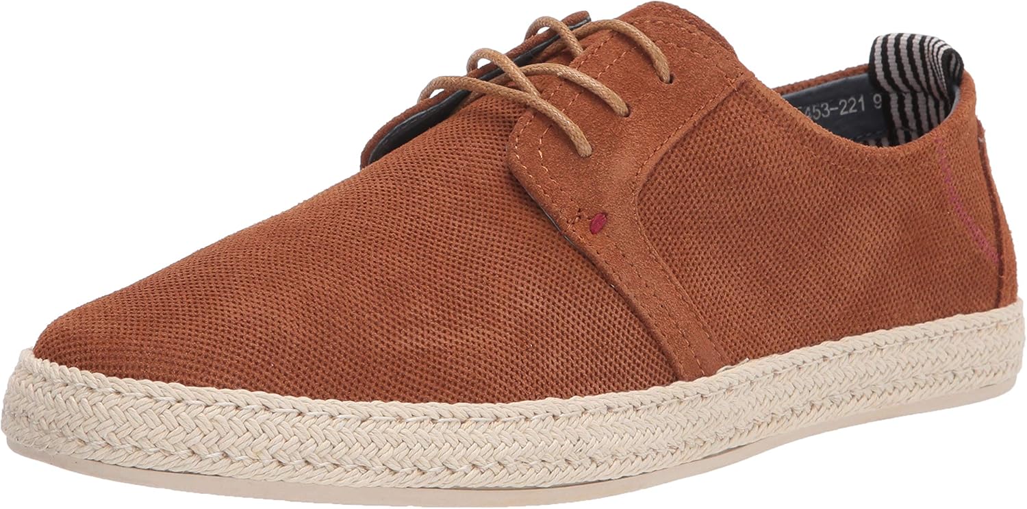 STACY ADAMS mens Nicolo Lace-up Espadrille Oxford, Cognac, 8.5 US
