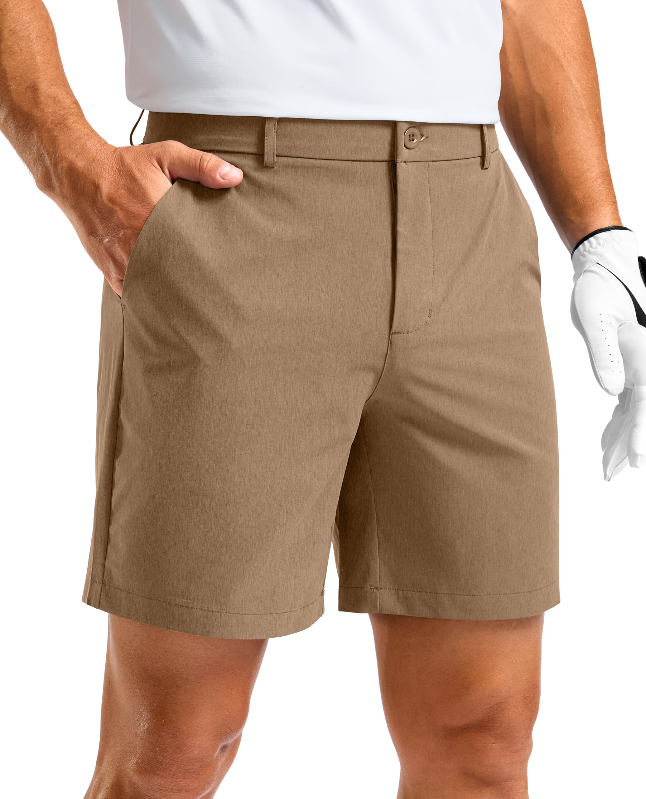 Soothfeel Men's Casual Shorts 5/7/9 Inch Golf Dress Shorts with 4 Pockets
