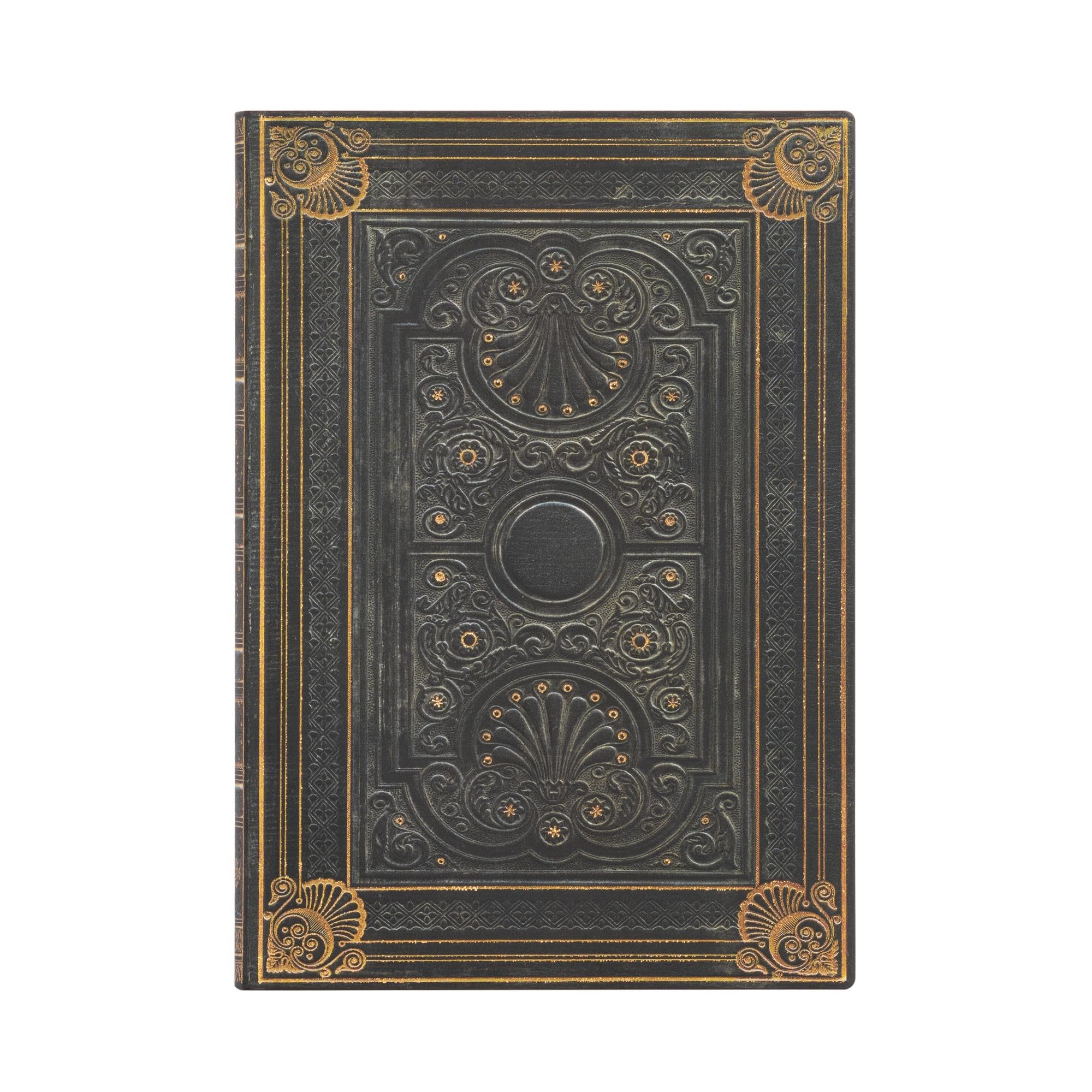 Nocturnelle Midi Unlined Journal: Flexi softcover, 100 gsm, ribbon marker, memento pouch, book edge printing