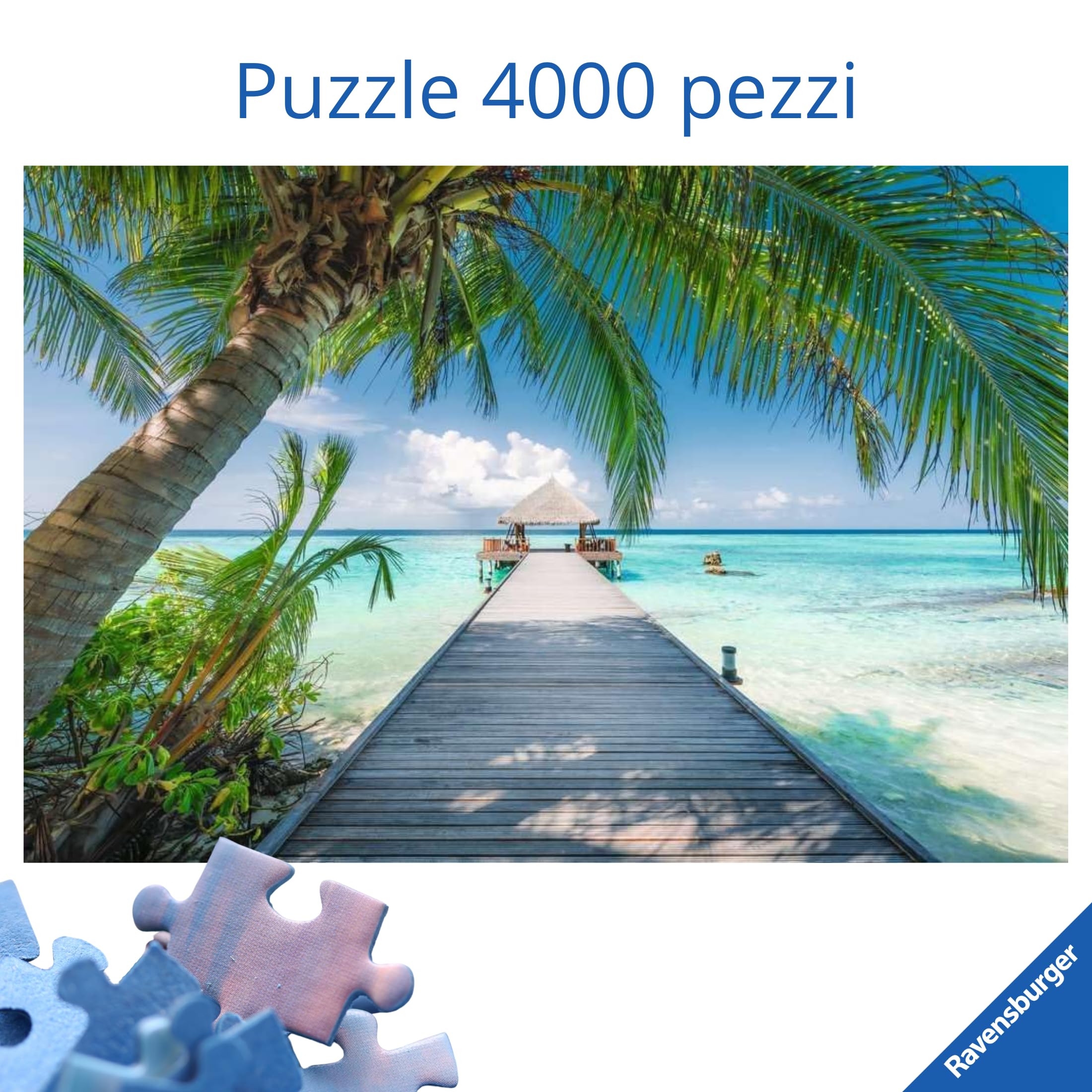 Ravensburger Puzzle 4000 Pezzi Un sogno chiamato Malve – Puzzle Adulti +14 anni, 138 x 92 cm, Puzzle per Adulti per Esperti, Collezione 4000 Pezzi, Idee Regalo
