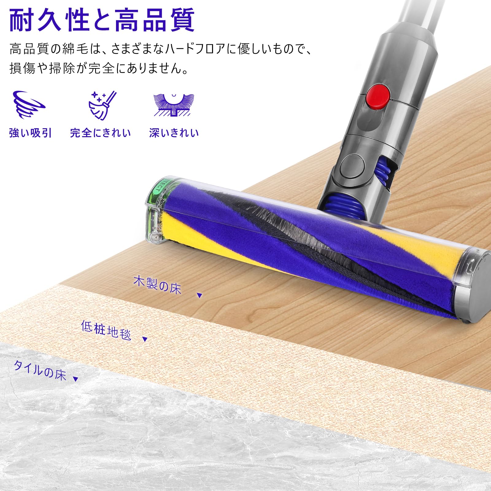 Amazon.co.jp: ローラーブラシバー交換用ダイソン V12 SV20 Detect 