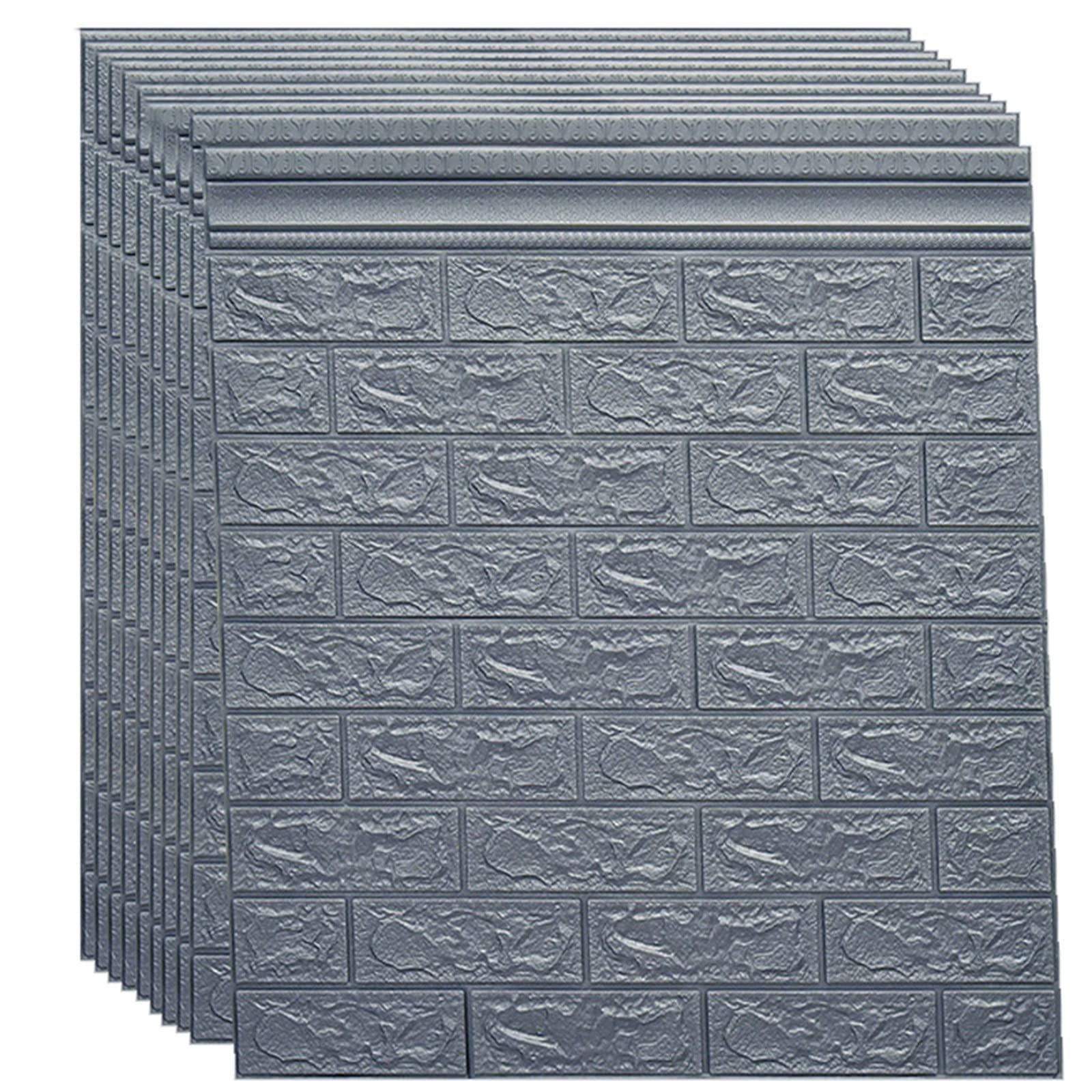 Buy 3D Brick Wallpaper, Brick Wall Stickers, DIY Waterproof Self