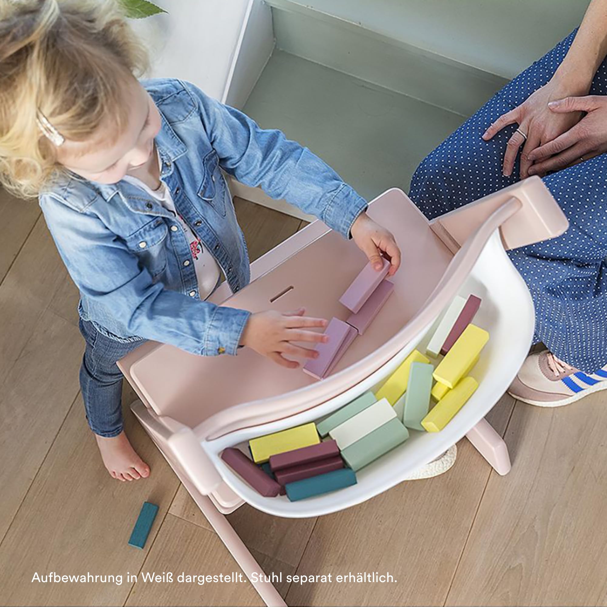 Tripp Trapp Storage, Black - Flexibler + intelligenter Behälter – Für Tripp Trapp Stühle nach 2003 – Multifunktional, schadstofffrei + einfach in der Handhabung – Spülmaschinengeeignet & BPA-frei