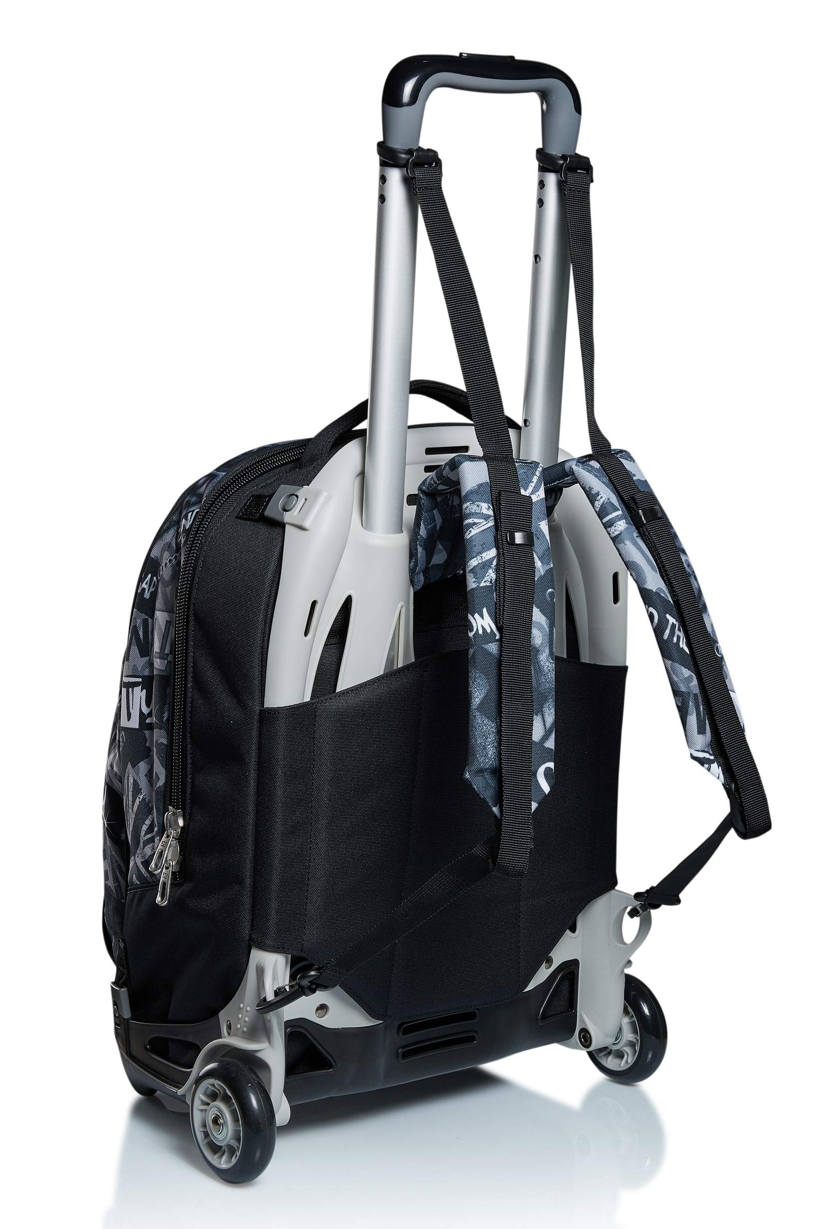 Seven Trolley New Tech, 3 in 1, Zaino Sganciabile, Per bambini e ragazzi, Scuola & Viaggio, Tempo libero