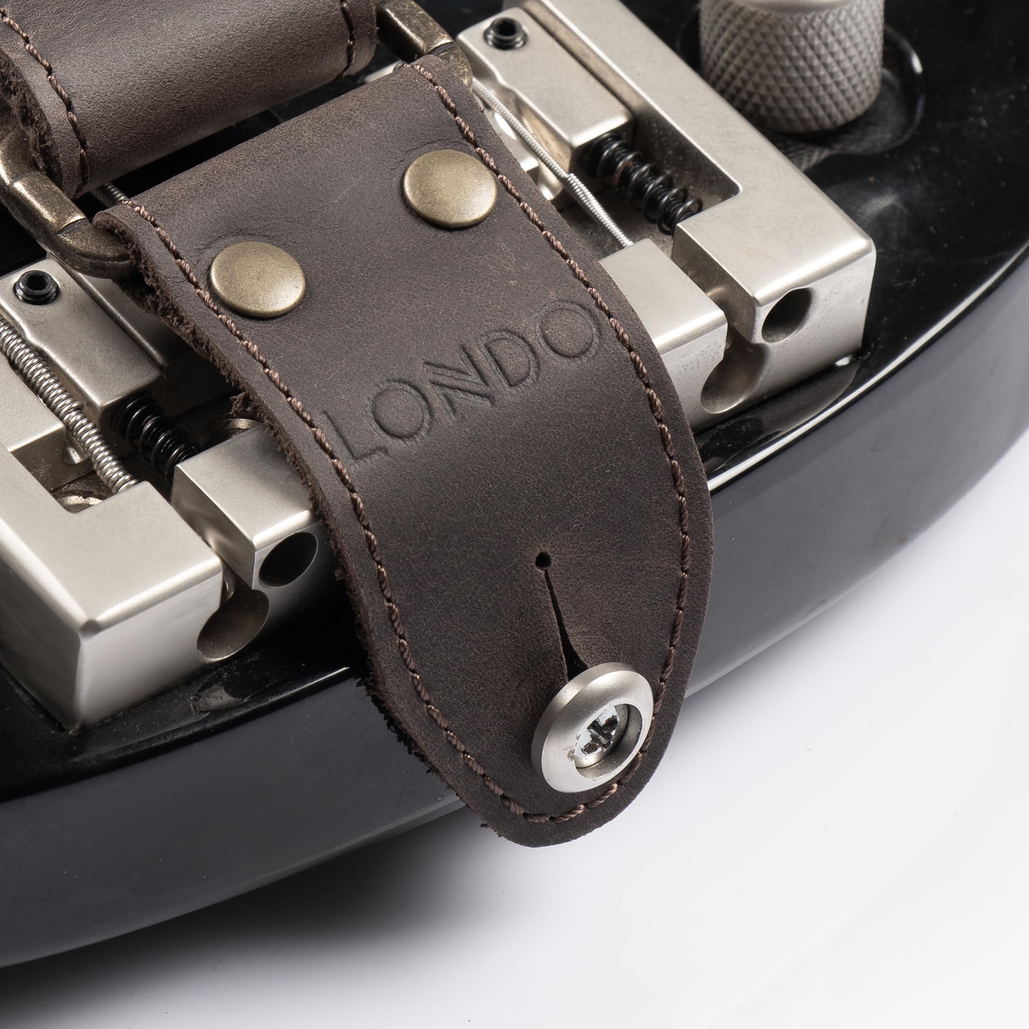 Londo Tracolla per chitarra in vera pelle, regolabile fino a 144,8 cm