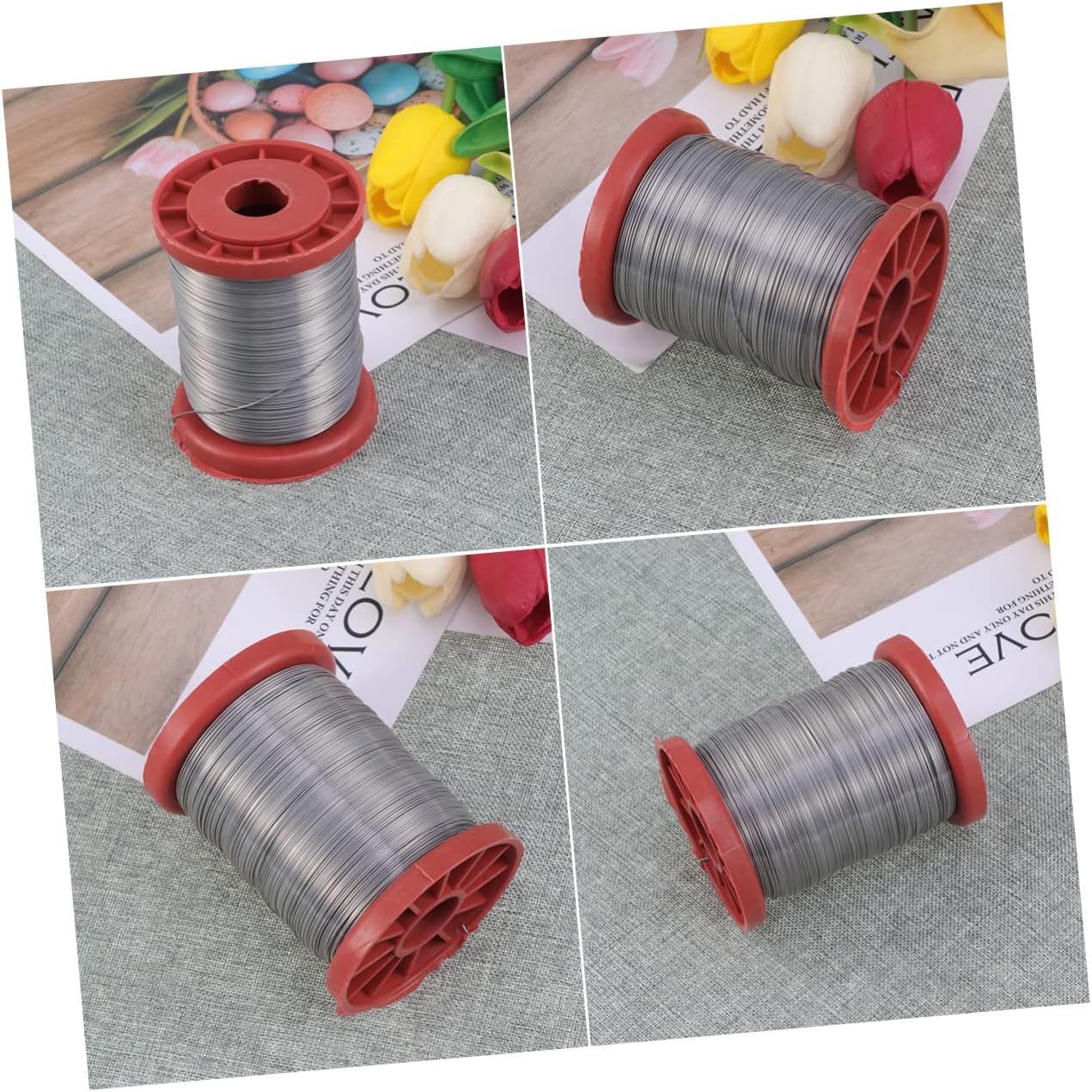 500G Stainless Steel Wire for Beekeeping Tool Durable Frame Wire for Hive Frames for Combining Honey Frames with Wax Foundation