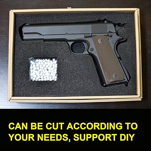 Miniatura 5 de Caja de juego de 2 piezas de inserción de espuma con inserción de espuma, caja de herramientas cortable, caja de herramientas resistente,