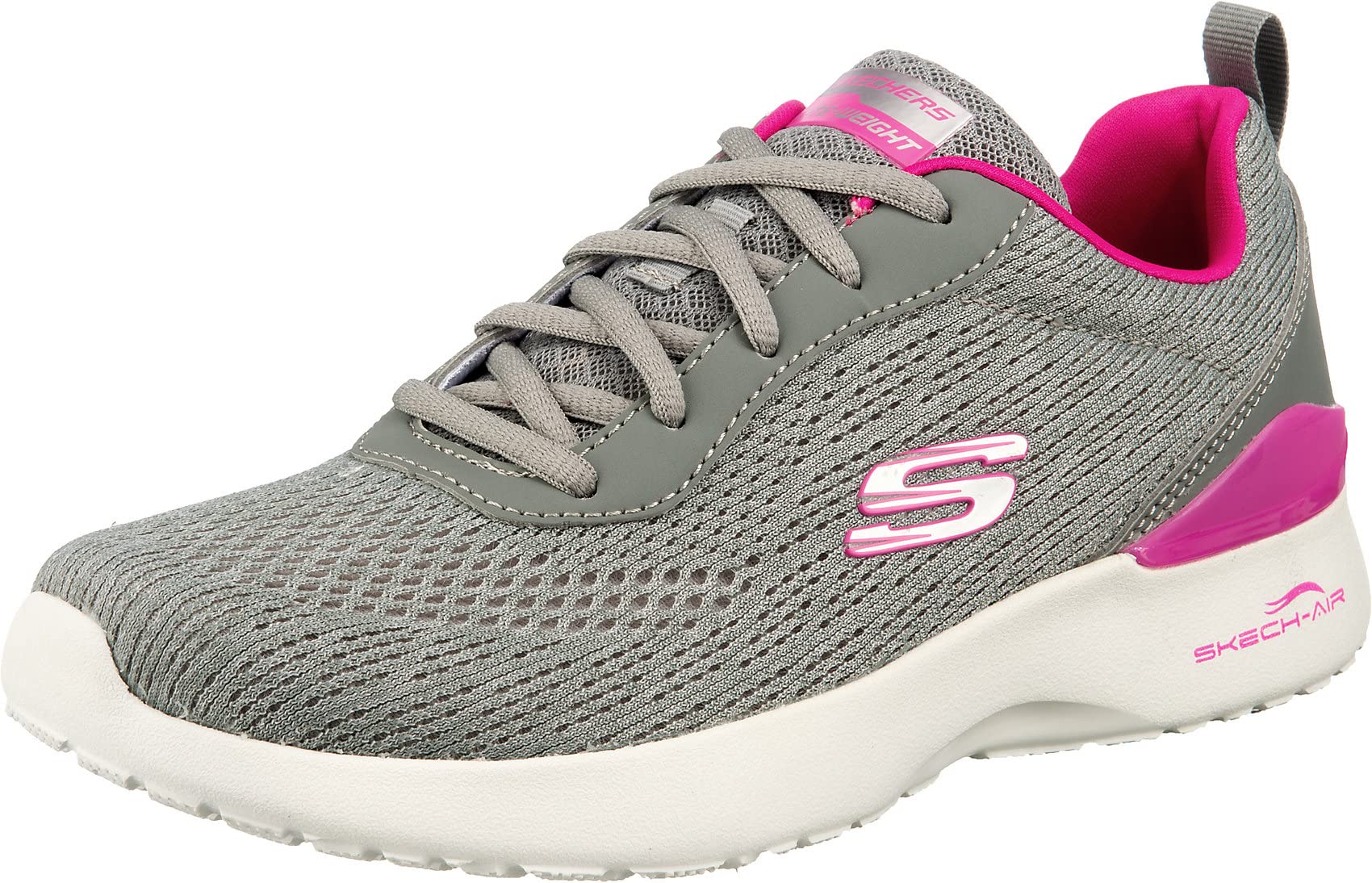 Skechers womens SKECH-AIR DYNAMIGHT-TOP PRIZE GRAY/HOT PINK Sneakers - 6 UK (149340-GYHP) (B083WHR1HL) Amazon Price History, Amazon Price Tracker