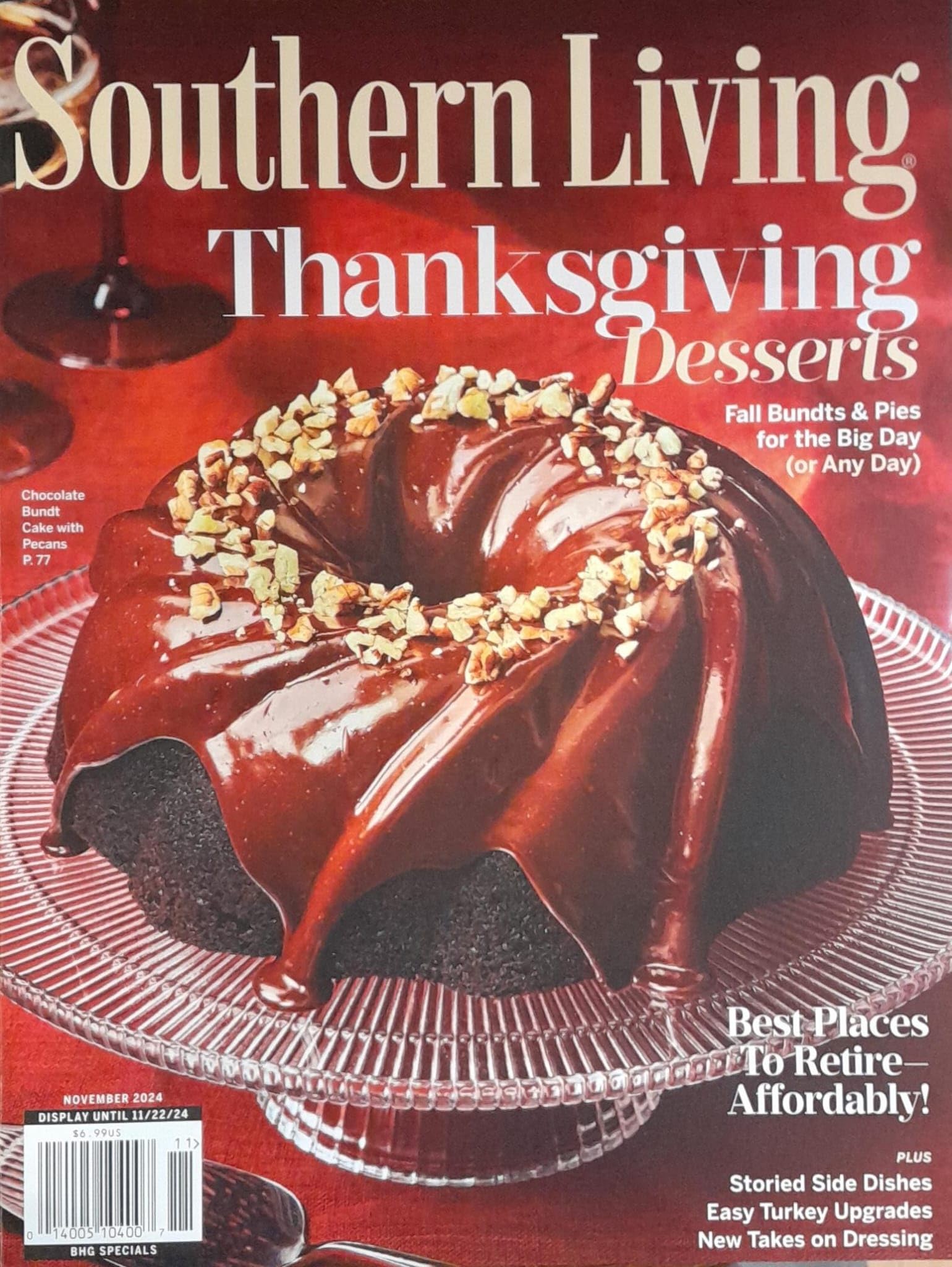 Southern Living Magazine November 2024 Thanksgiving Desserts