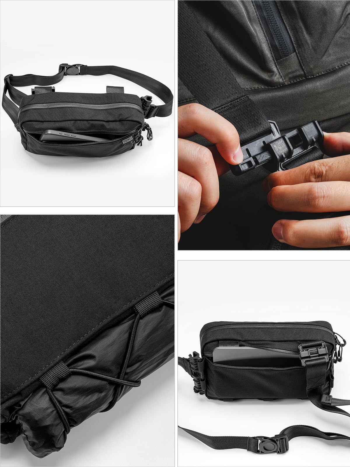 TACTICAL_GEEK Cache L4 EDC Sling Bag, Lightweight Crossbody Shoulder Bag, 2.9L High-Capacity Travel Chest Bag - Image 4