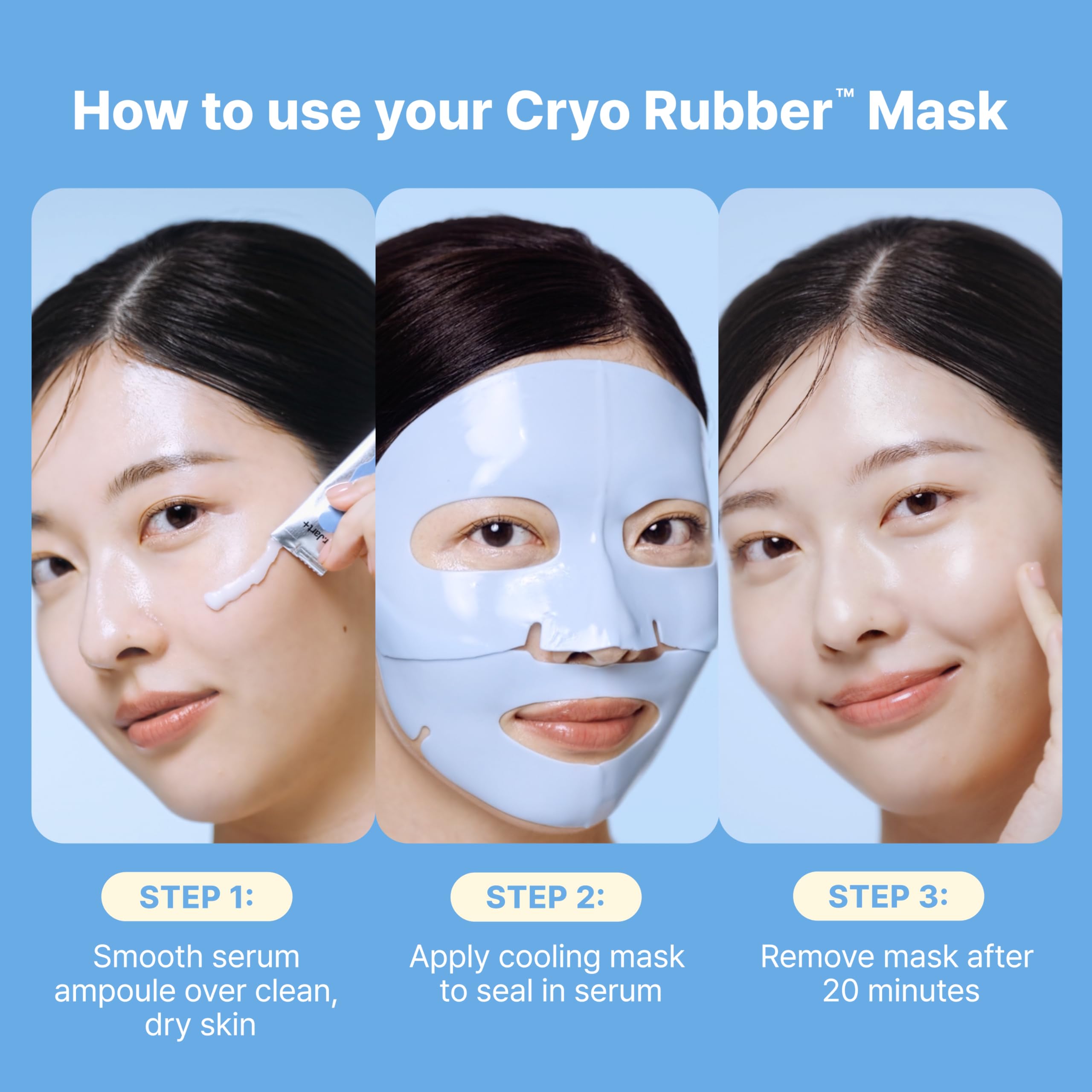 Dr.Jart+ Cryo Rubber Cooling Korean Face Mask with Serum Ampoule| Korean Skin Care | Travel Size