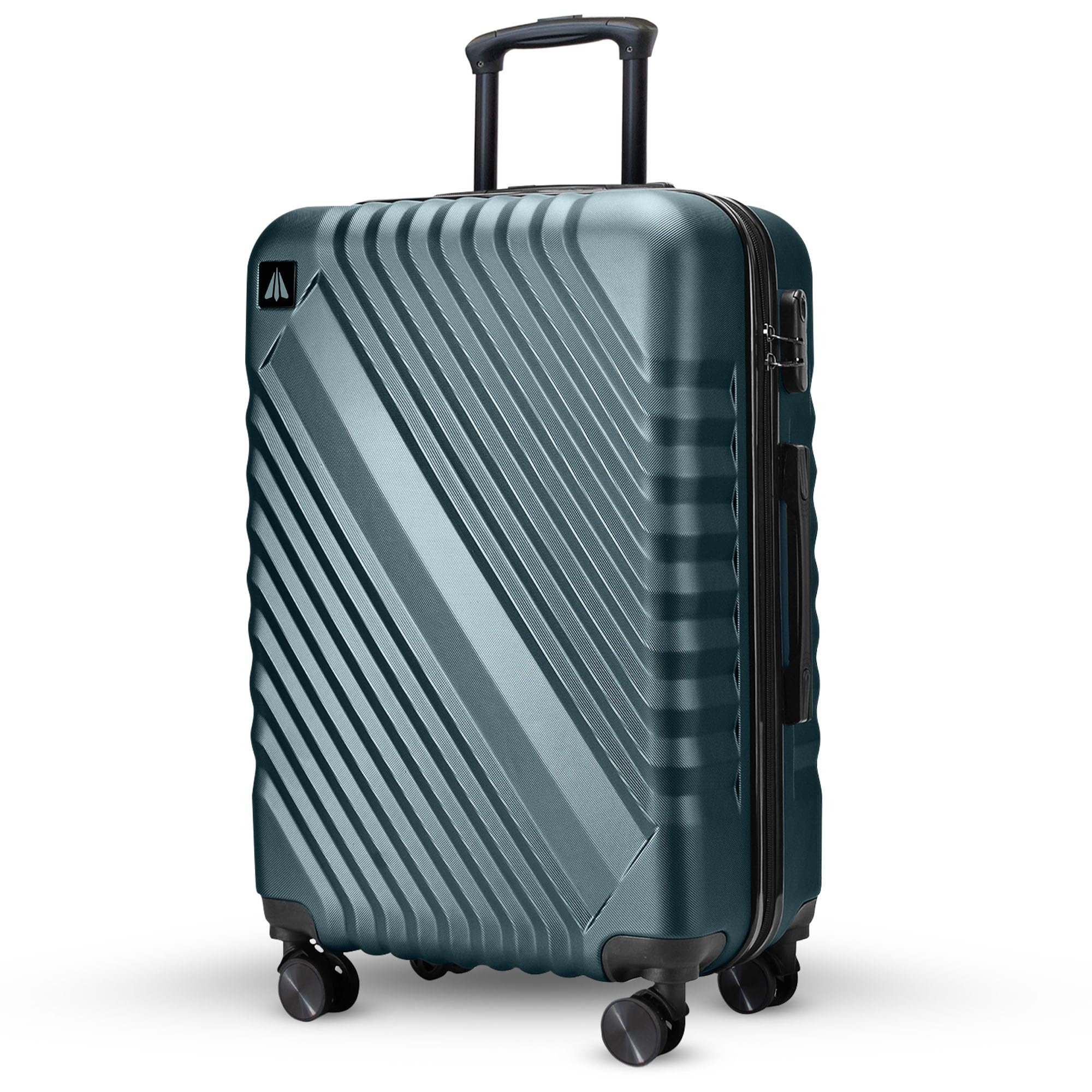 Glide 55cm Underseat Cabin Bag – Airline-Approved Small Suitcase with 360° Spinner Wheels, ABS Hard Shell, 3-Digit Lock & Telescopic Handle – Fits Ryanair & easyJet