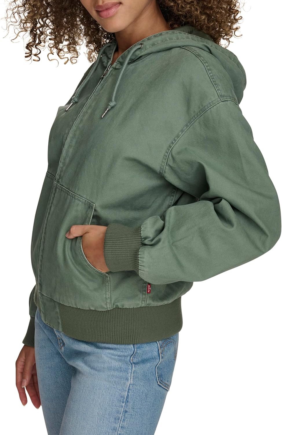 Levi's Women's Workwear Hoody Bomber (Standard and Plus Sizes) - Image 5