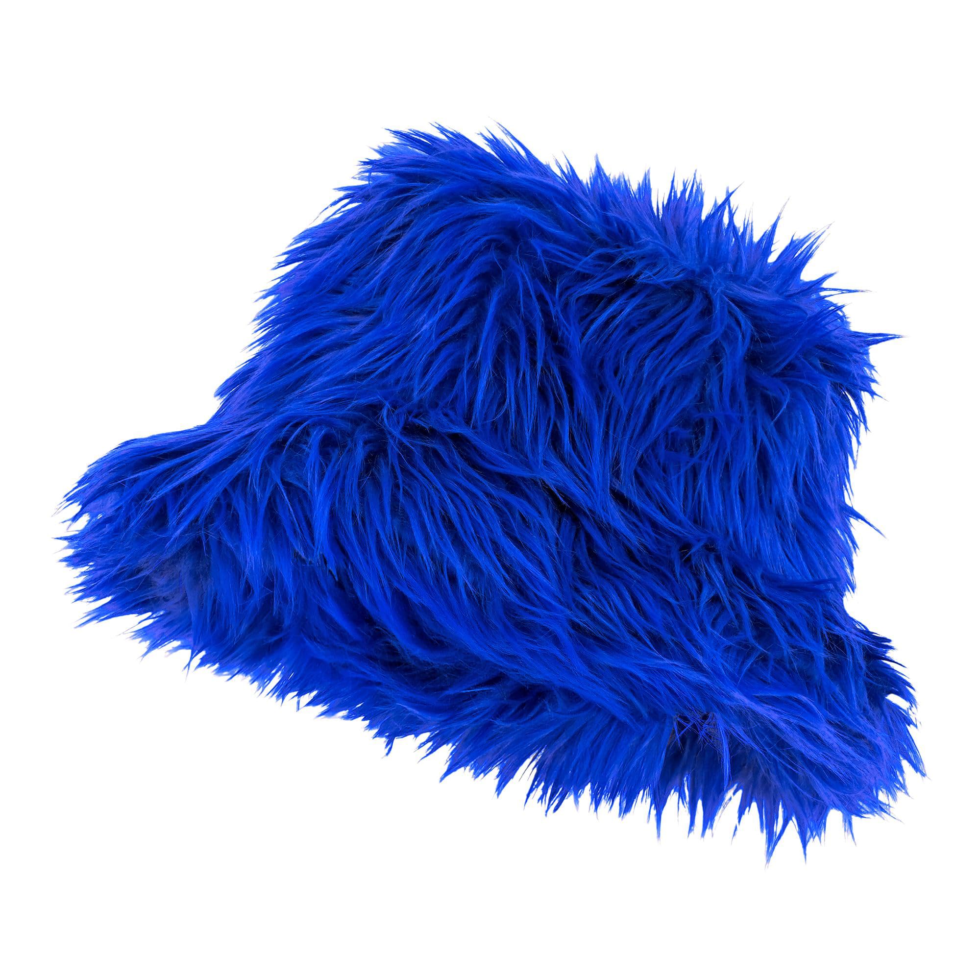 W WIDMANN MILANO Party Fashion 65107 Plush Fishing Hat Unisex - Adult Blue