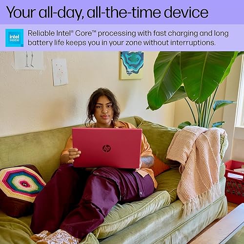 Miniatura 5 de HP Laptop Essential de 15.6 pulgadas, procesador Intel N200 de 4 núcleos, 32 GB de RAM, 256 GB de almacenamiento (128 GB SSD+128 GB WOWPC USB), WiFi